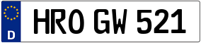 Trailer License Plate